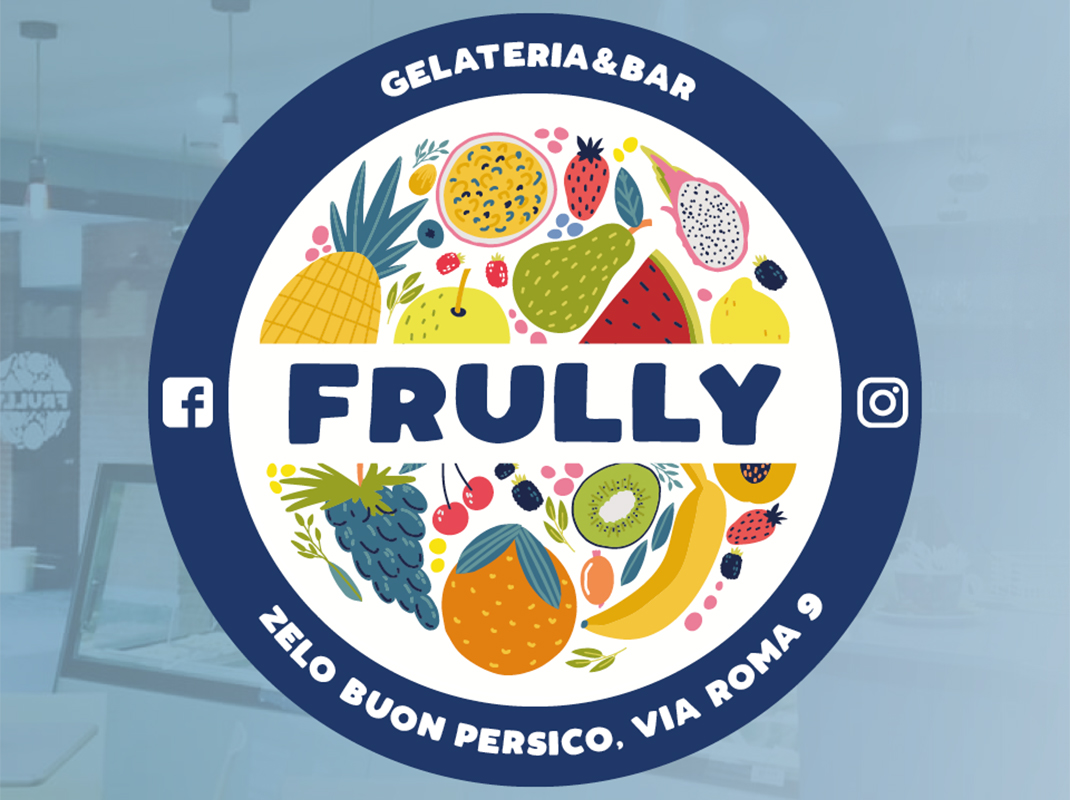 Creazione menù per Frully gelateria e bar a Zelo Buon Persico.