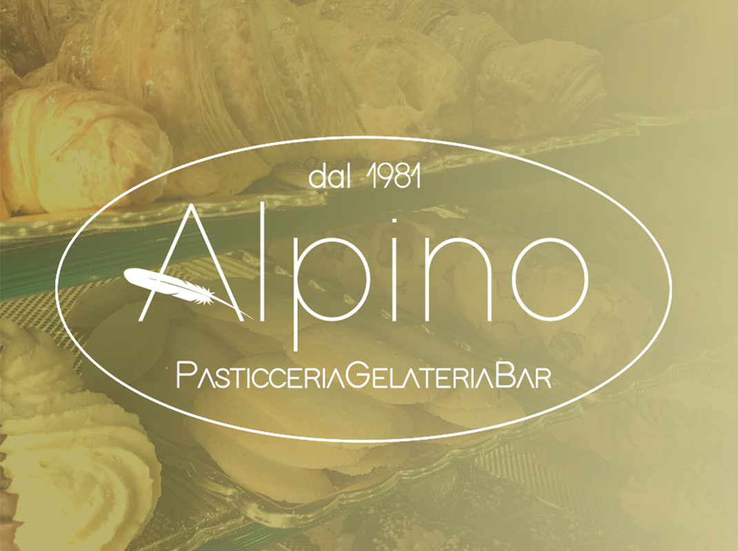 Gestione social, menu online e grafiche Alpino pasticceria Casirate d'Adda.