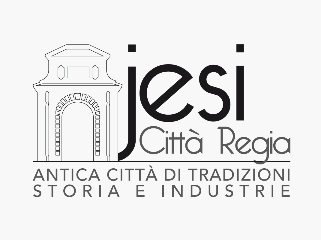 Logo bianco e nero per partecipazione al bando Jesi Città Regia.