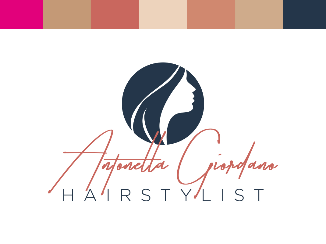 Logo Antonella Giordano Hairstylist studio parrucchieri professionisti.