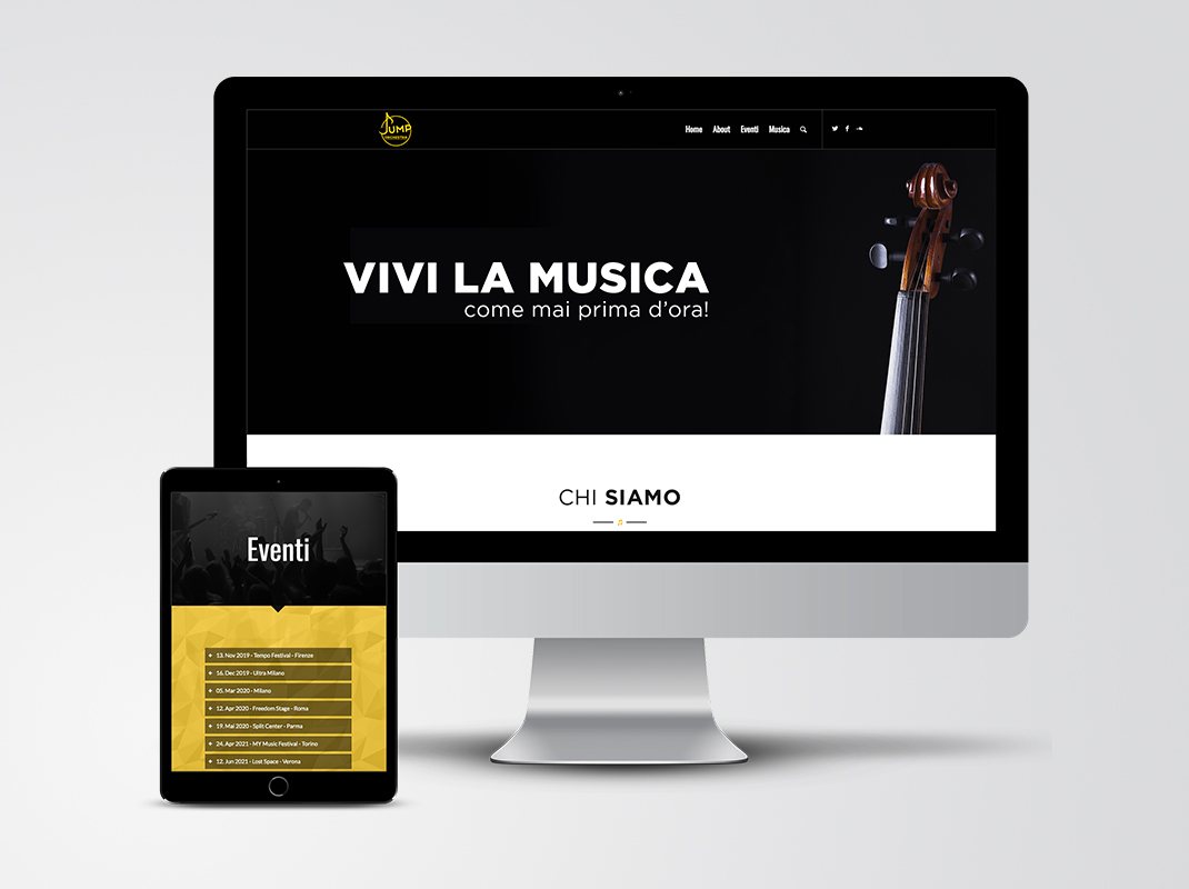 Proposta per ideazione sito web responsive wordpress per Jump Orchestra.